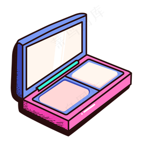 电商购物节促销手绘护肤品