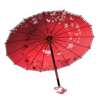 古典油纸伞水墨中国风红色唯美PNG,免抠元素 古典油纸伞水墨中国风红色唯美PNG,免抠元素