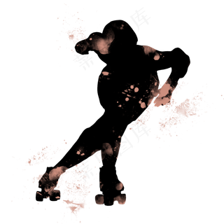 开学季轮滑社团招新剪影,免抠元素