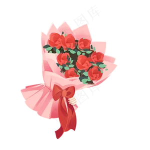 卡通花束