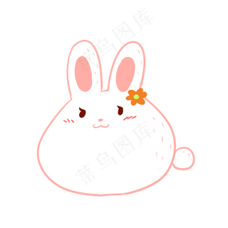 可爱粉色兔子边框对话框