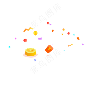 卡通圆球礼物优惠券