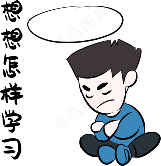 思考学习高考表情