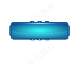 蓝色科技按钮,免抠元素