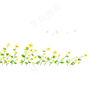 卡通黄色鲜花下载