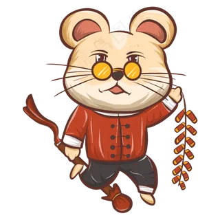 鼠年春节,免抠元素