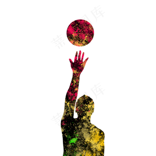 开学季篮球社团招新剪影,免抠元素