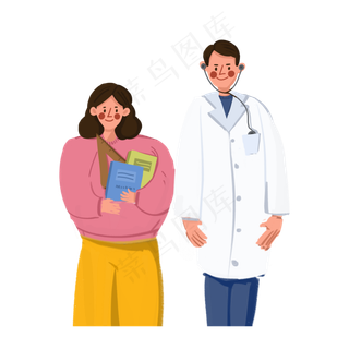 劳动节人民卡通装饰图