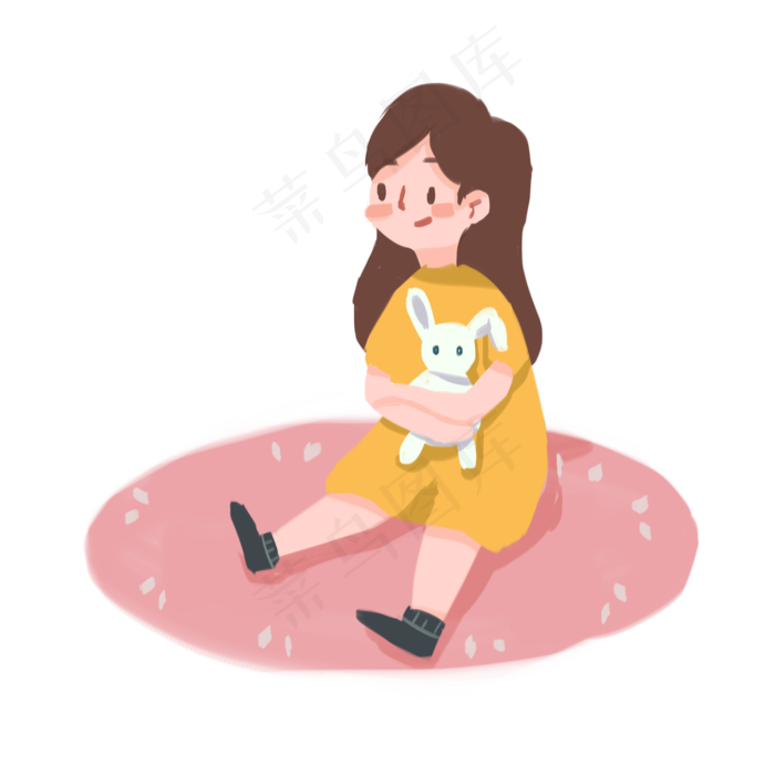 儿童节手绘卡通元素(2000X2000(DPI:300))psd模版下载