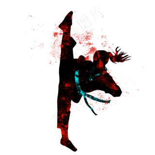 开学季跆拳道社团招新剪影,免抠元素