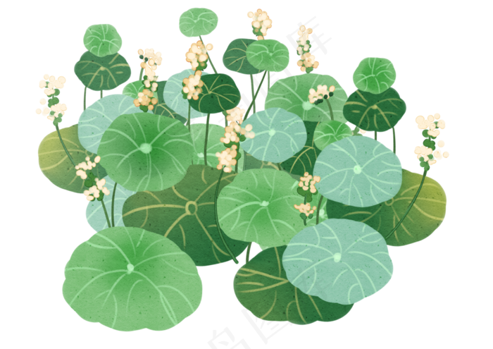 古风荷花(3508X2480(DPI:299))psd模版下载