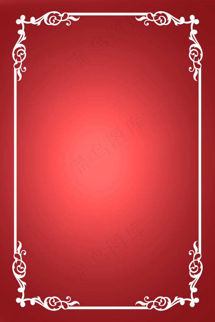 欧式复古风边框花纹背景图