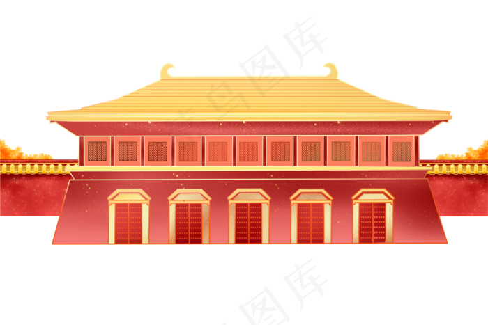 中国古代宫廷建筑(3000X2000(DPI:96))psd模版下载
