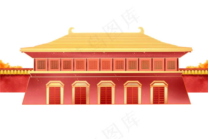 中国古代宫廷建筑(3000X2000(DPI:96))psd模版下载
