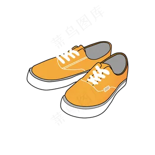 少年少女板鞋球鞋黄色运动时尚潮