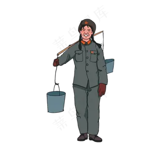 有年代感劳动的人,免抠元素