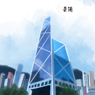 城市旅游香港中环,免抠元素