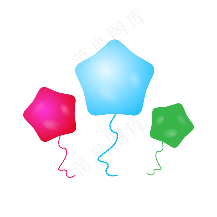 六一儿童节星星气球