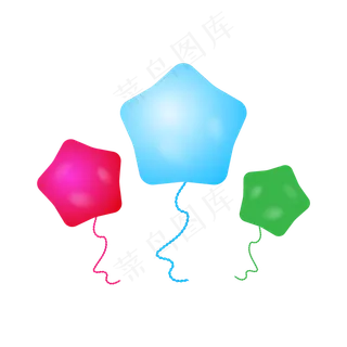 六一儿童节星星气球