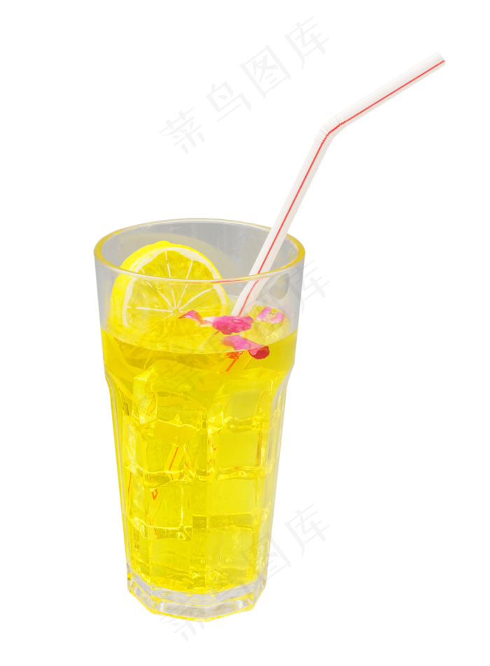 黄色果汁柠檬汁,免抠元素