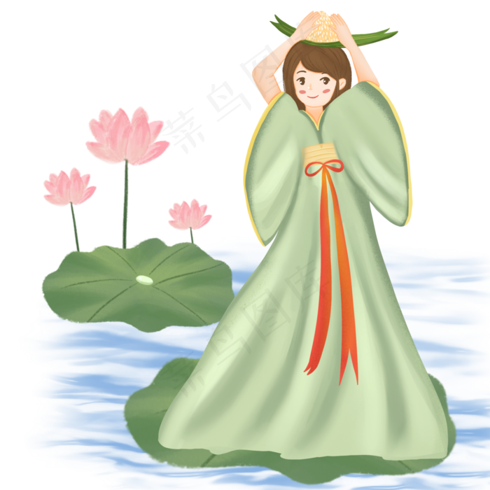 端午节花朵(2048X2048(DPI:300))psd模版下载