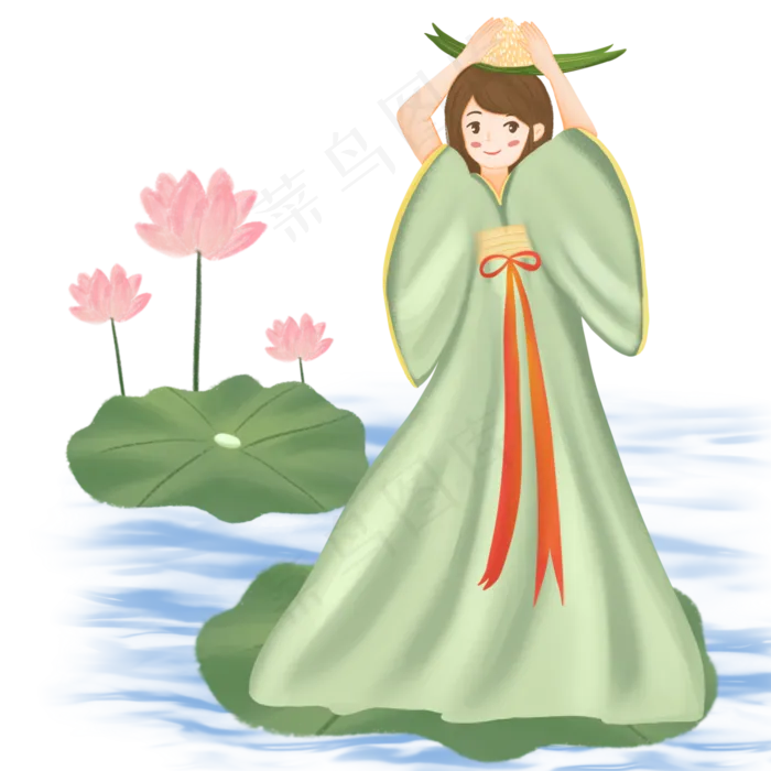 端午节花朵(2048X2048(DPI:300))psd模版下载