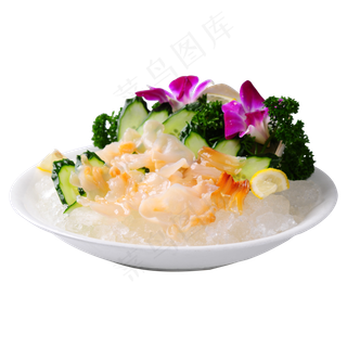 冰镇海蜇皮,免抠元素