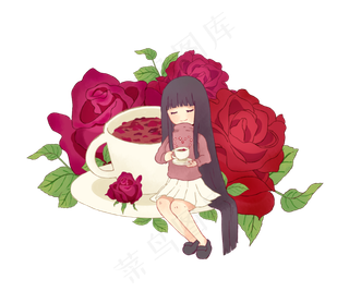 养生食物滋补玫瑰花茶