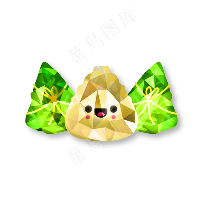 粽子卡通时尚创意low(2000X2000(DPI:300))psd模版下载