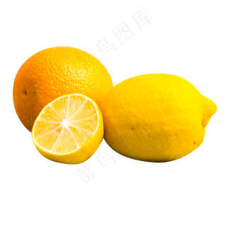 黄色柠檬水果实拍