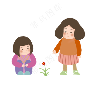 春天暖色系闺蜜玩耍