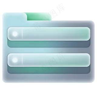 科技感立体UI文字框,免抠元素