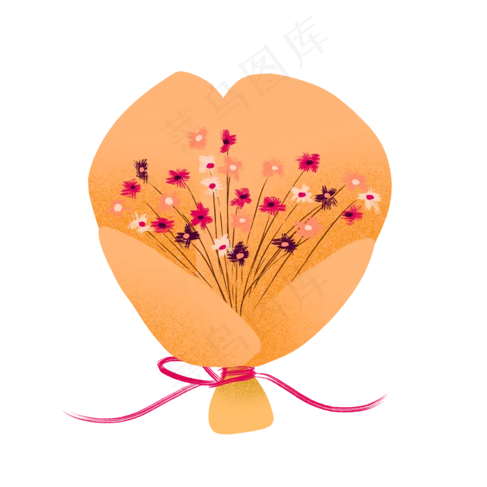 包装花束野花(2048X2048(DPI:300))psd模版下载