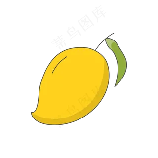 黄色的芒果免抠图
