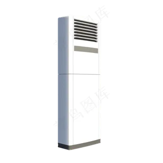 家用电器白色的立式空调,免抠元素