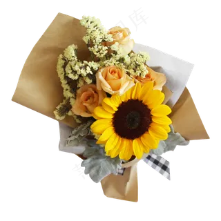 向日葵玫瑰花束