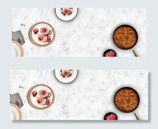 美食俯视文艺小清新banner517吃货节