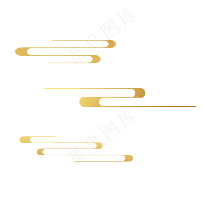 金色线条通用云纹,免抠元素(2000*2000px 300 dpi )psd模版下载