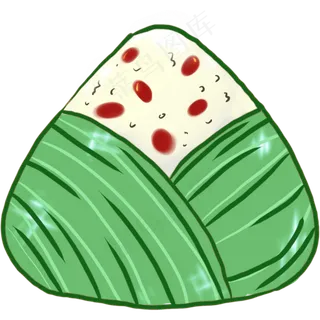 可爱卡通的粽子