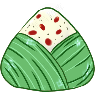 可爱卡通的粽子