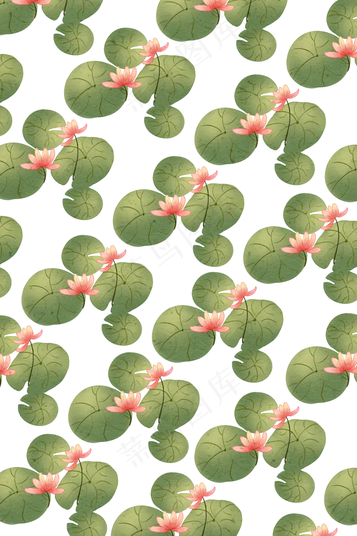 荷花荷叶底纹(1024X1536(DPI:299))psd模版下载