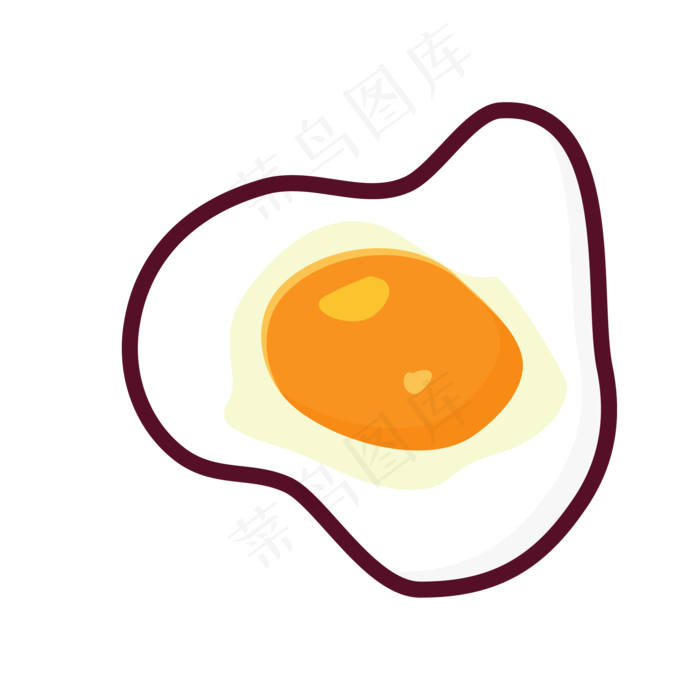 煎蛋矢量插画PNG