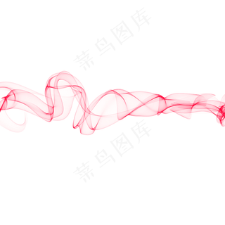 水彩红色弯曲泼墨