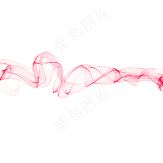 水彩红色弯曲泼墨