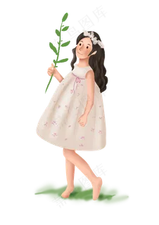 假日出游的女孩子,免抠元素