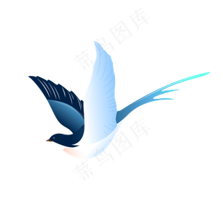 飞翔的喜鹊,免抠元素