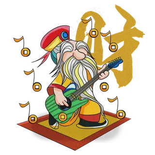 国潮财神暴富招财中国风