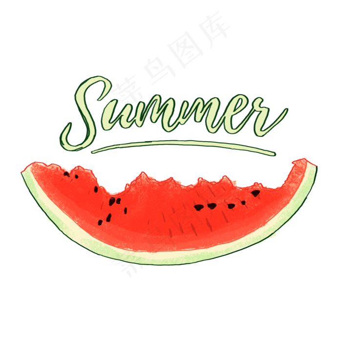 夏天summer冰西瓜(1500X1500(DPI:72))psd模版下载