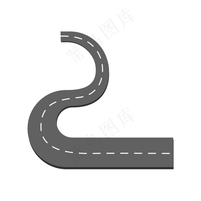 黑色柏油马路公路,免抠元素(2000X2000(DPI:300))psd模版下载