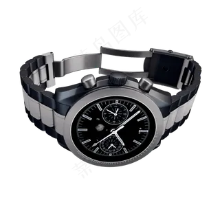 质感黑色手表png图